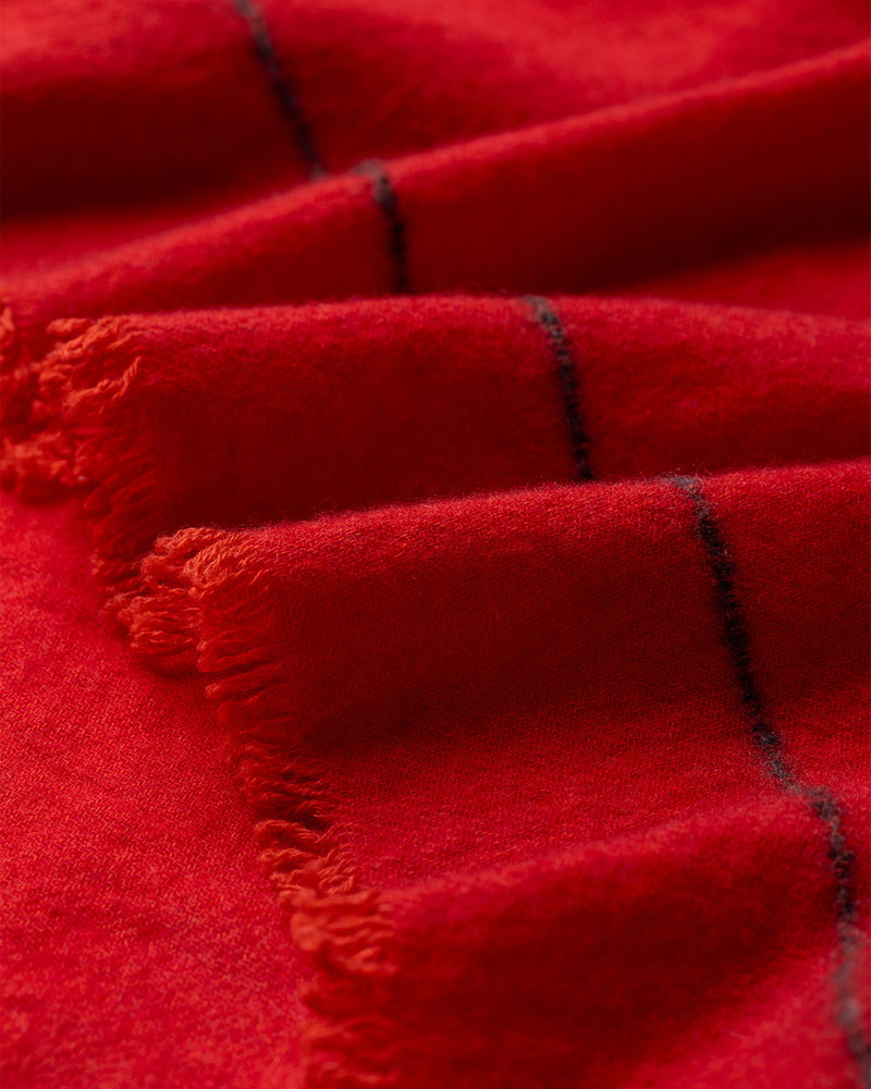 Usan Red Cashmere Scarf 4