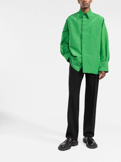 Valentino long-sleeve silk shirt outlook