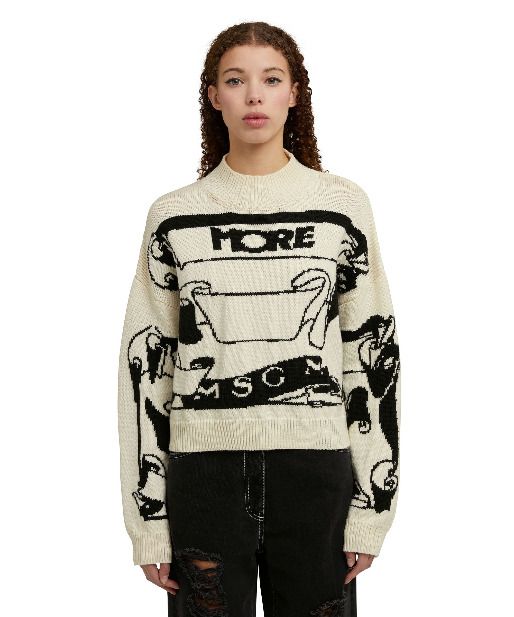Wool turtleneck sweater from the collaboration of "Lorenza Longhi and MSGM" - 2