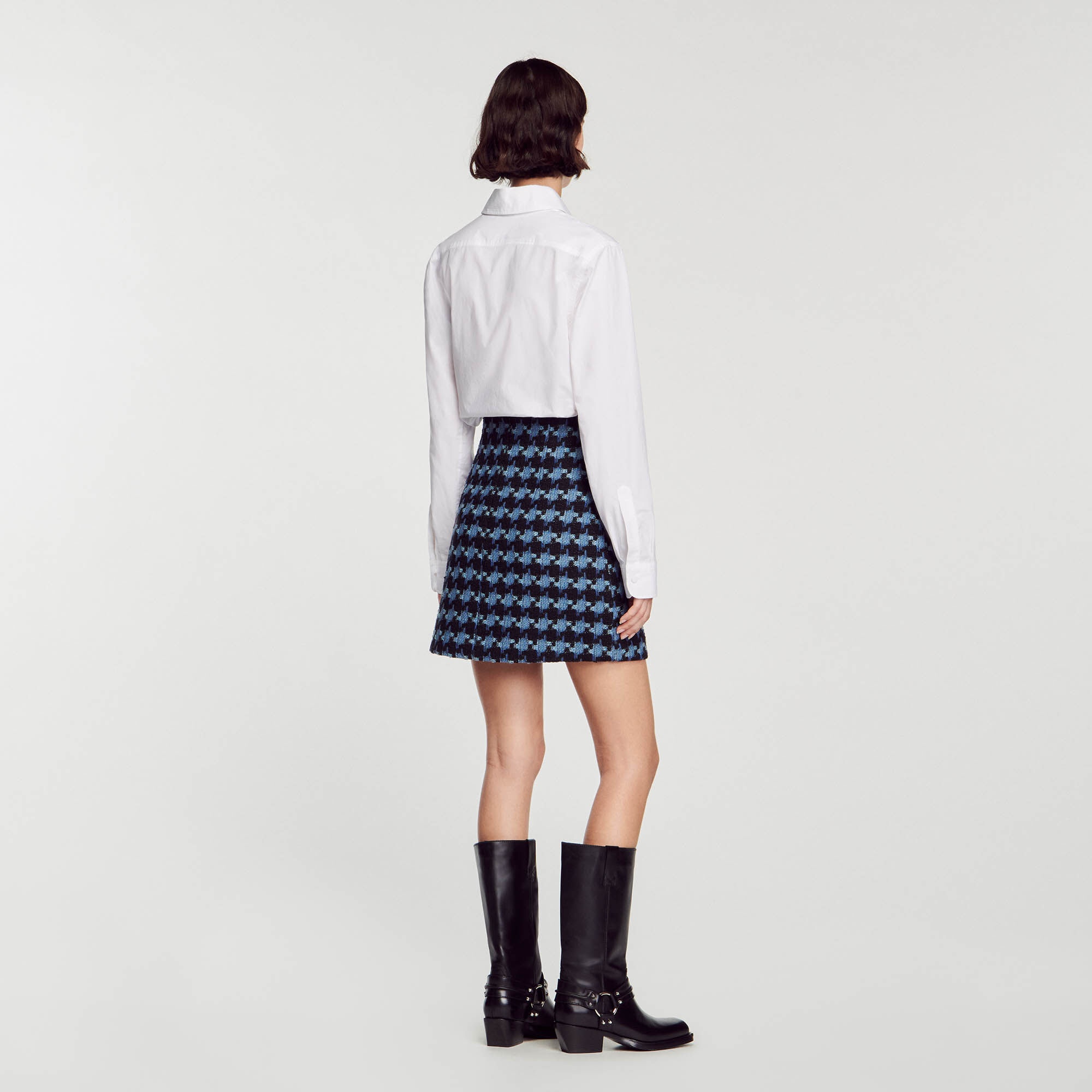 SHORT TWEED SKIRT - 6