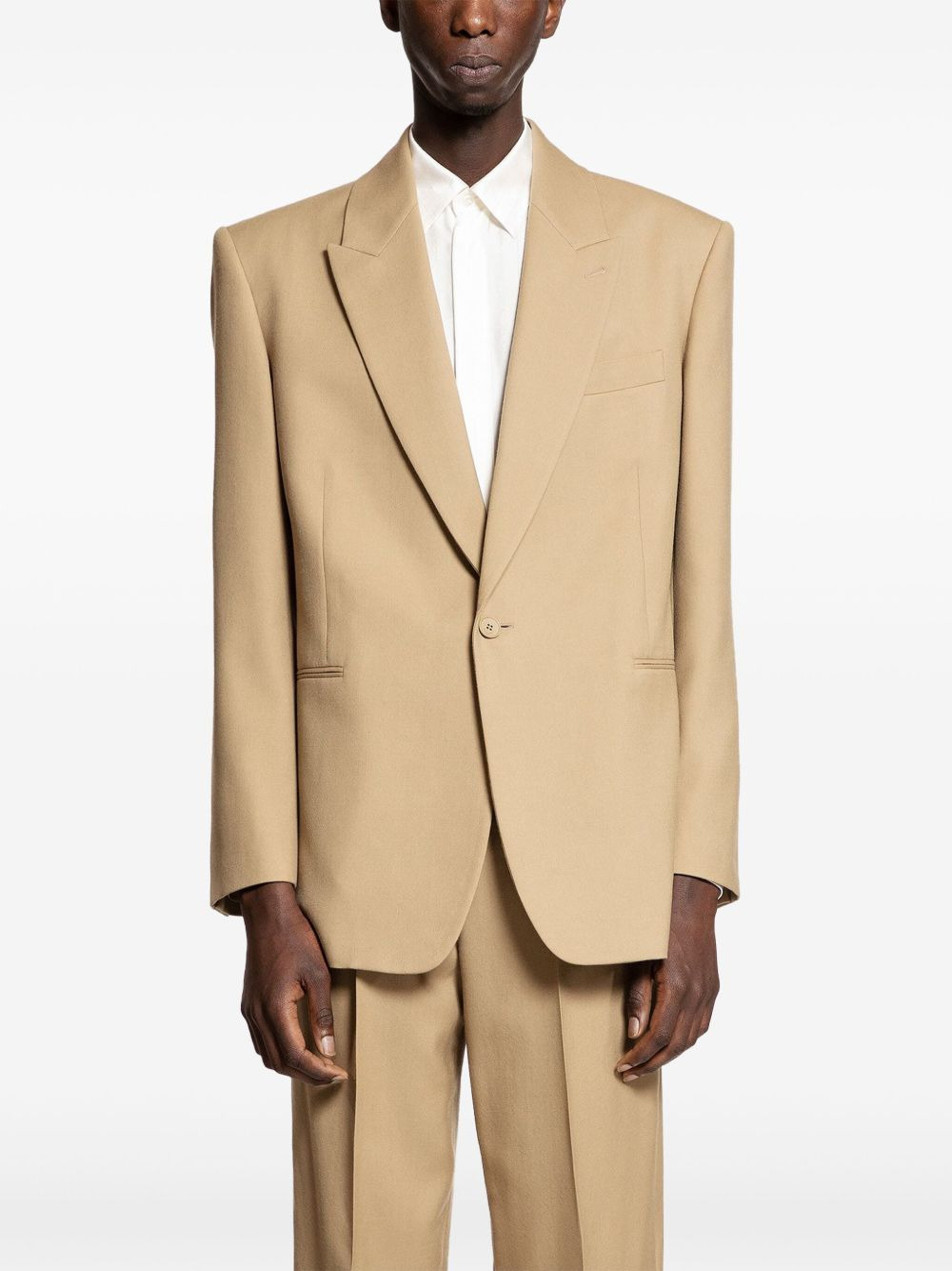 Saint Laurent Men Wool Gabardine Jacket - 5