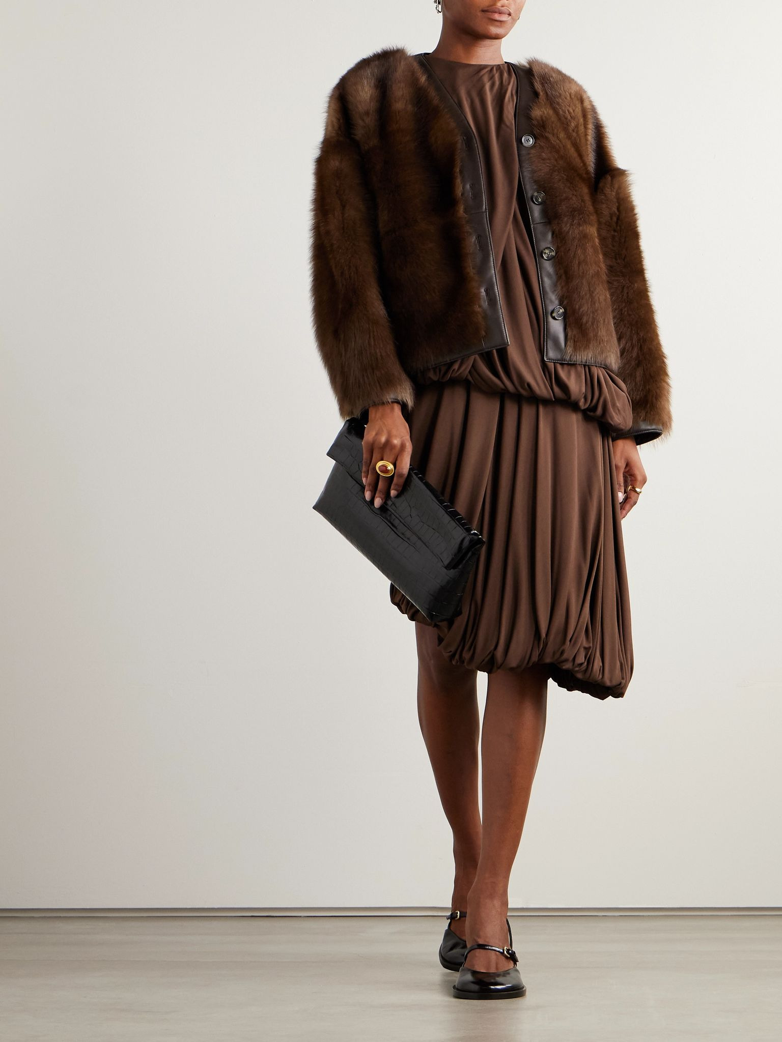 Shearling jacket Brown - 2