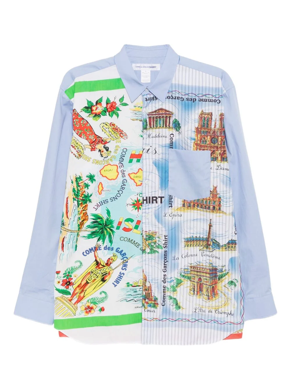 graphic-print shirt - 1