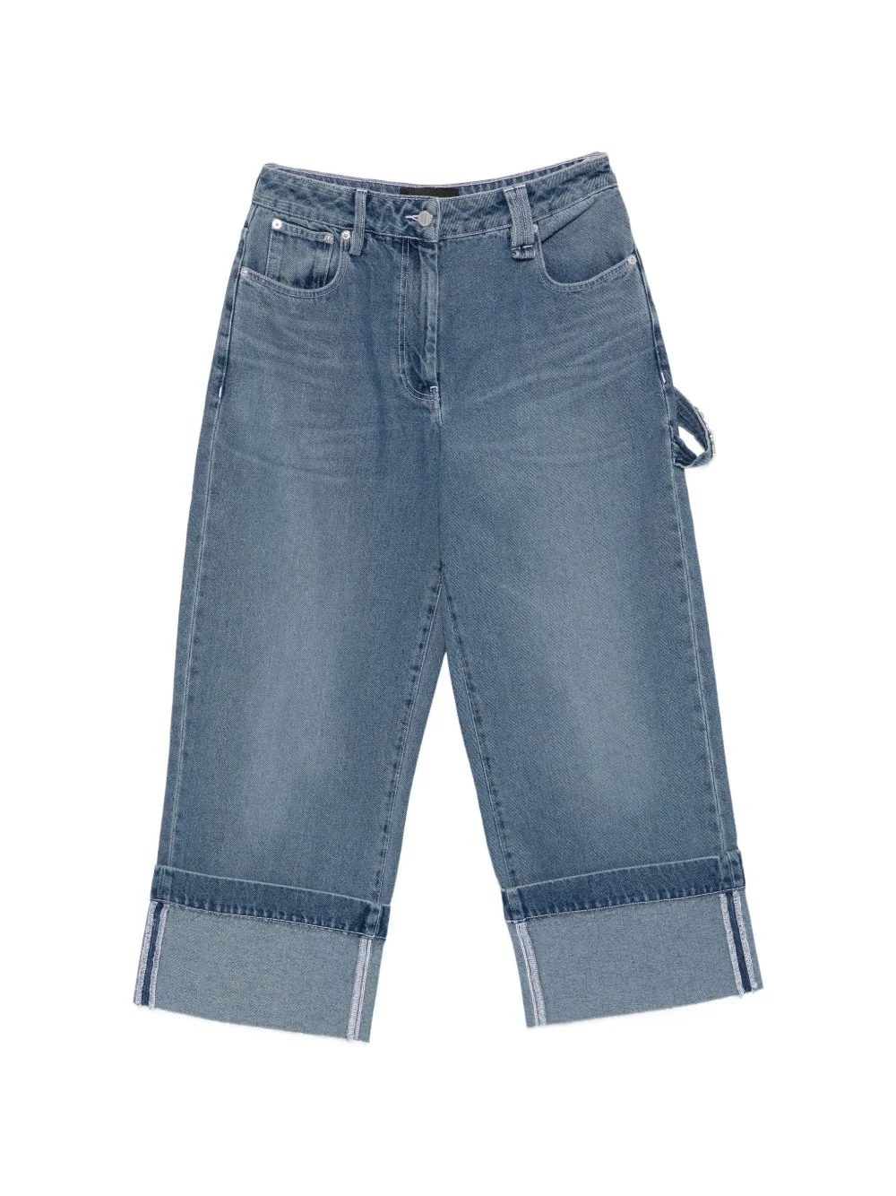 strap-ebellished jeans - 1