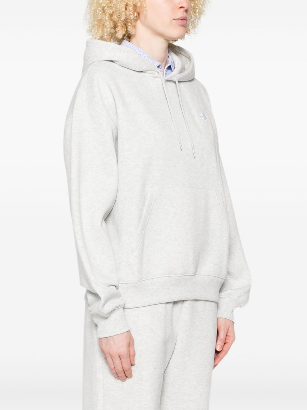 logo-embroidered hoodie - 3