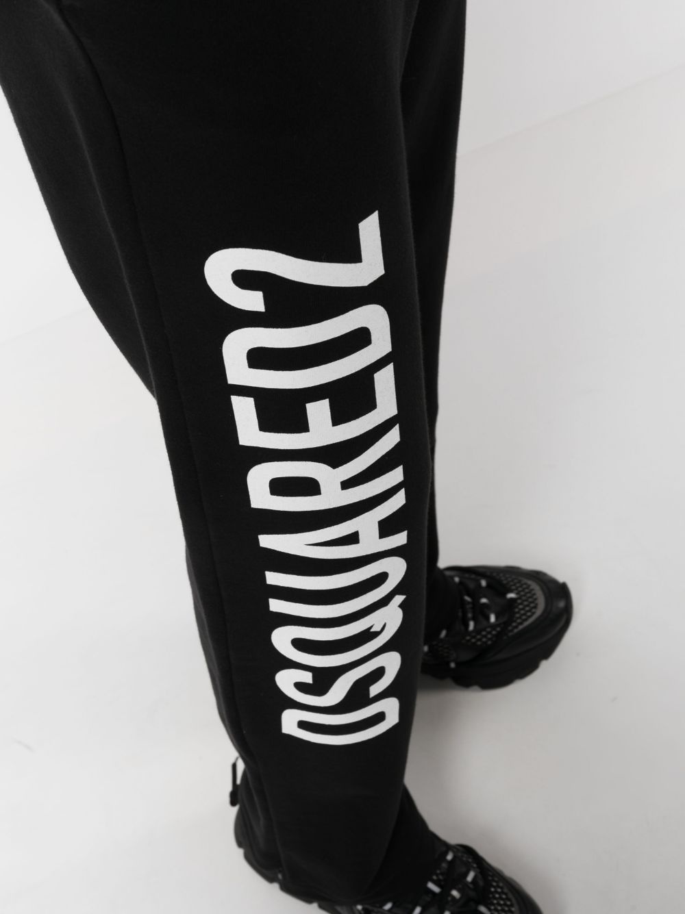 logo-print cotton track pants - 5