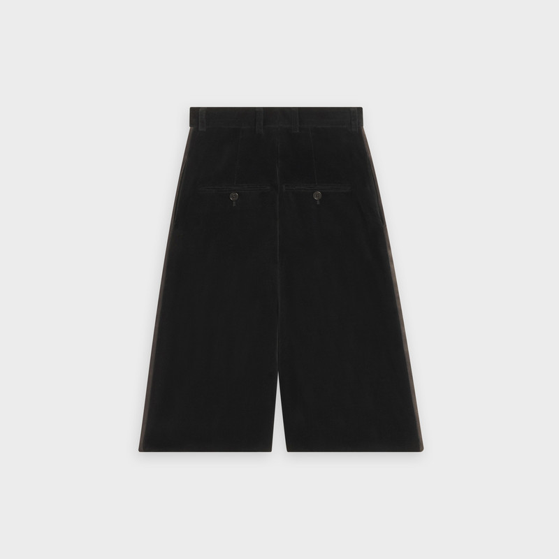 CELINE BERMUDA TUX SHORTS IN VELVET outlook