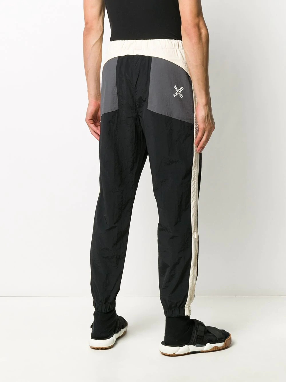 side stripe track pants - 4