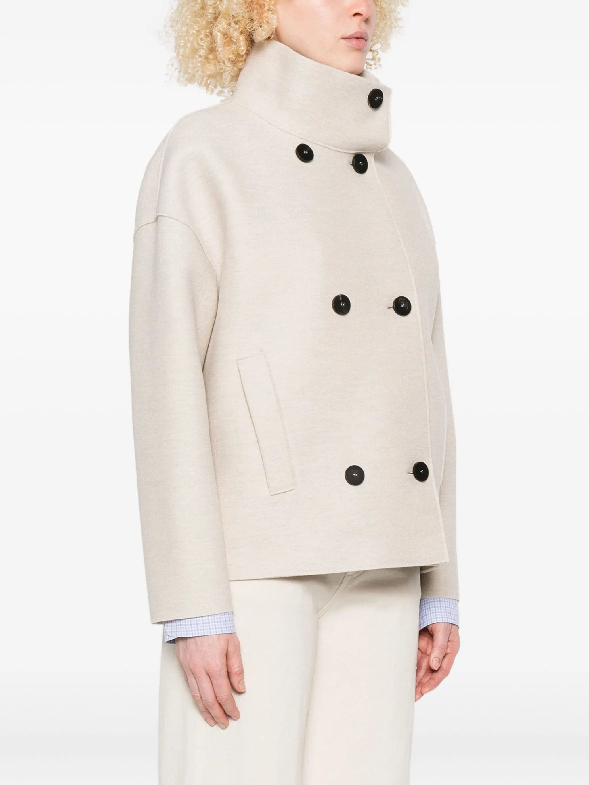 Harris Wharf London Double-breasted Wool Jacket - 4