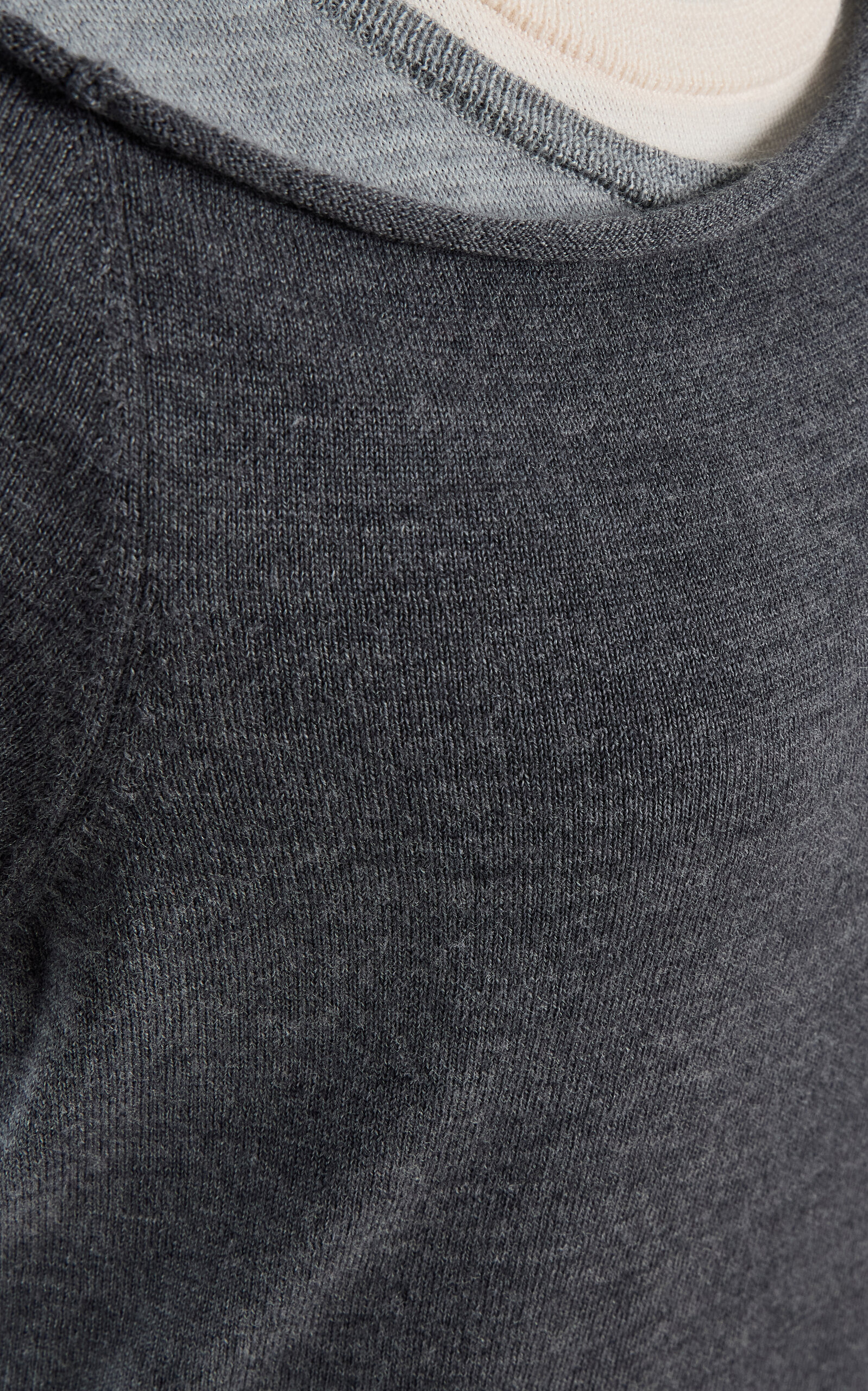 Lyric Layered Wool-Blend Jersey Dress grey - 5