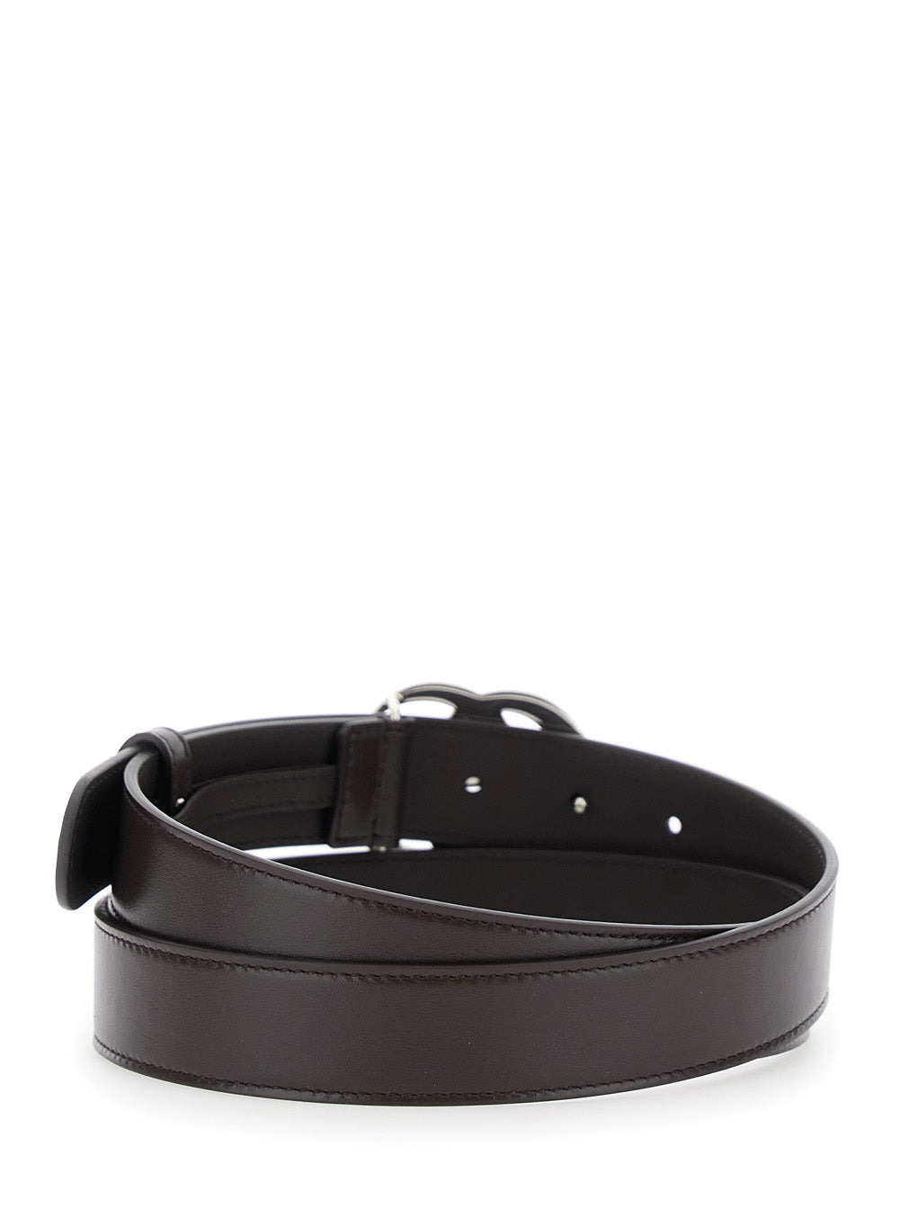Gucci Men Brown Belt With Gg Buckle In Leather Man - 3