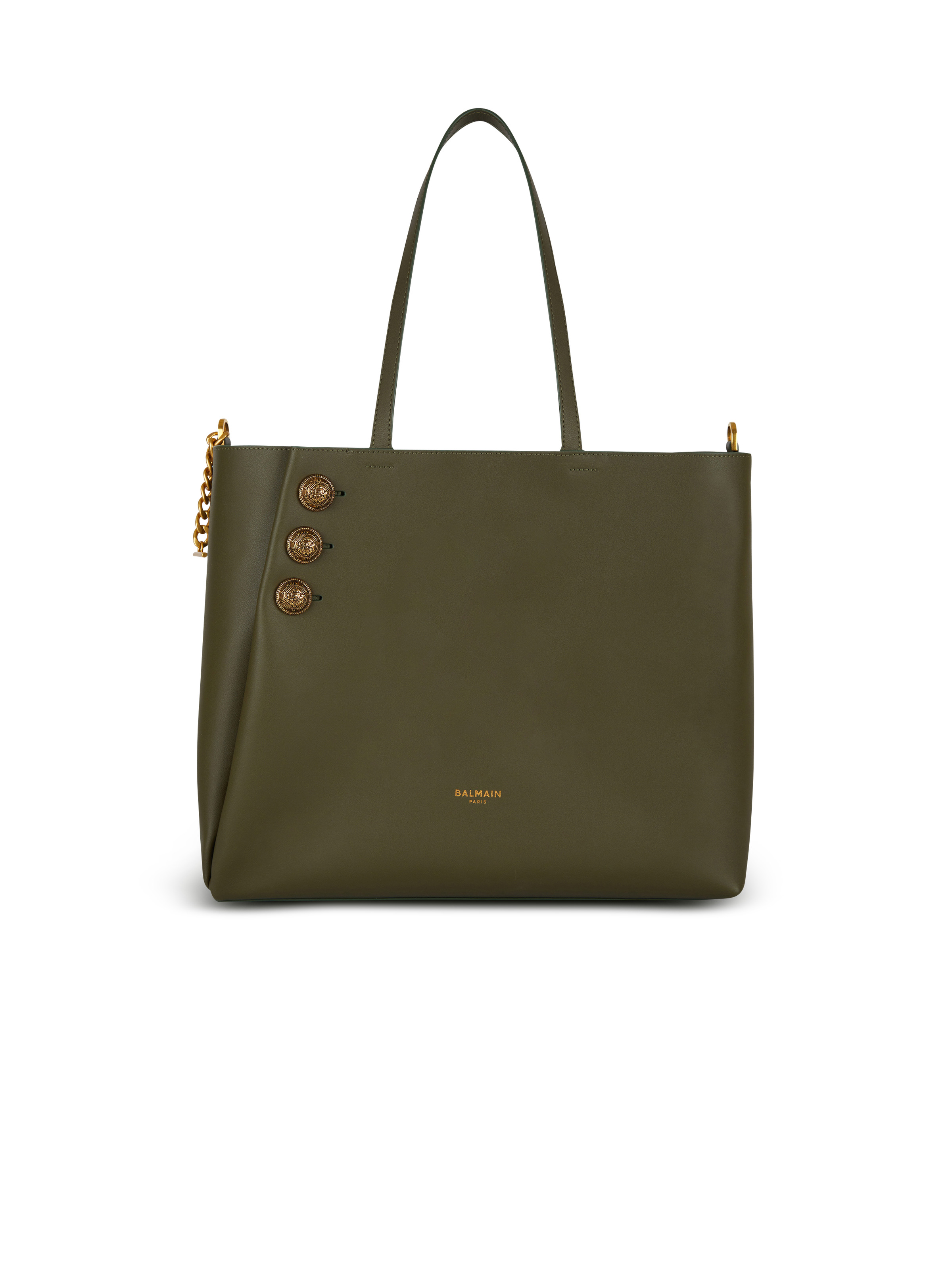 Emblème leather tote bag - 1