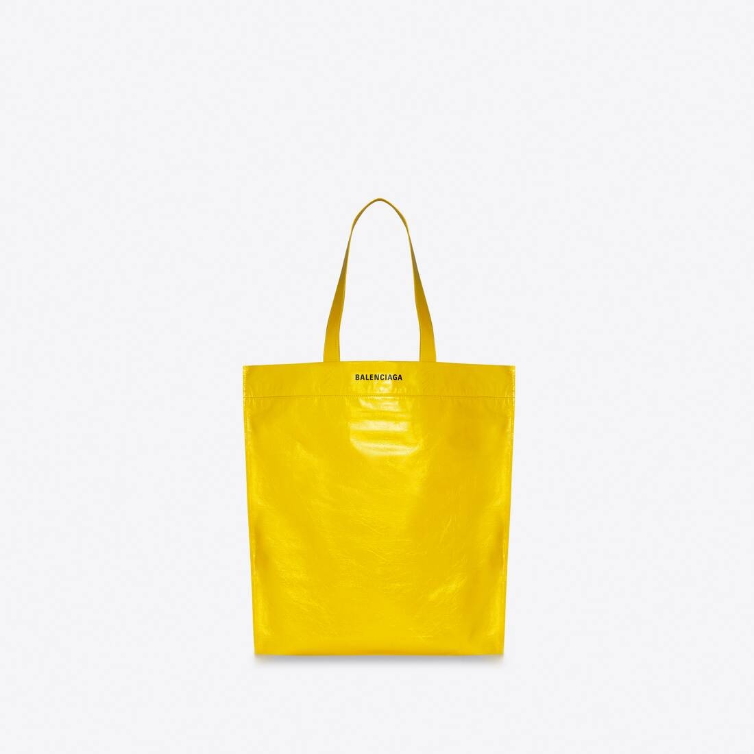 Men's The Simpsons Tm & © 20th Television Shopper Medium Shoulder Tote Bag In Paper Calfskin in Yell - 2