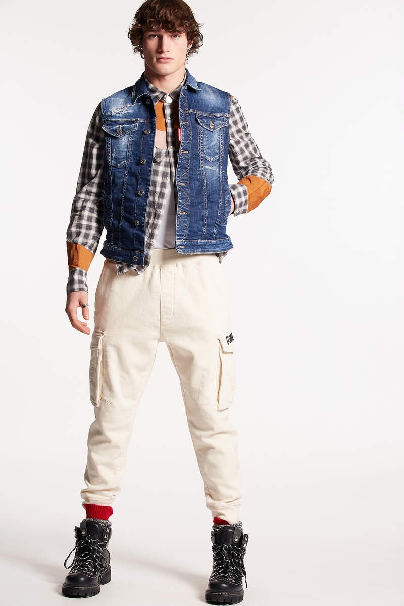 D2 DYED CIPRO CARGO PANTS - 3