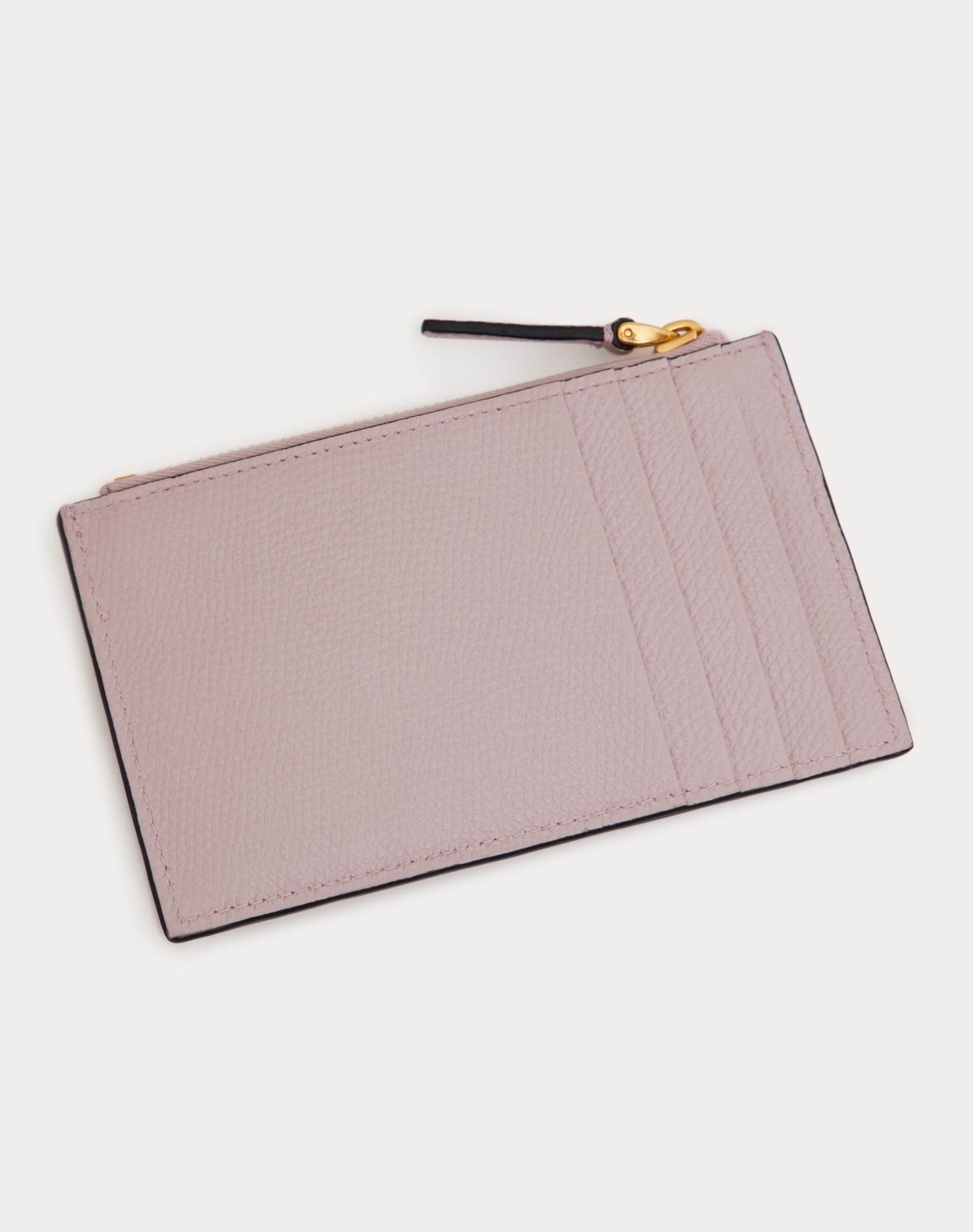VLOGO SIGNATURE GRAINY CALFSKIN CARDHOLDER - 3