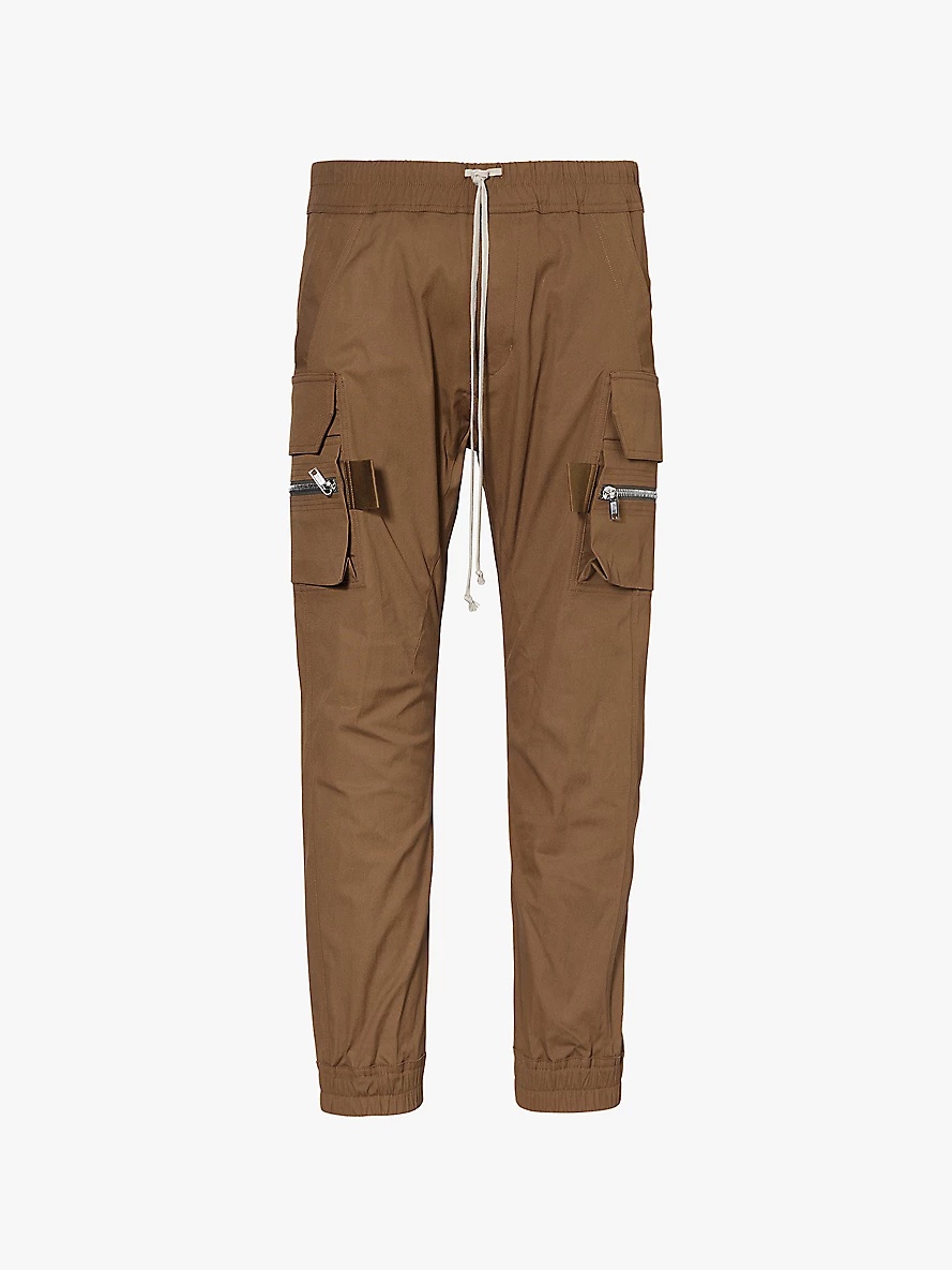 Mastodon regular-fit stretch-cotton cargo trousers - 1