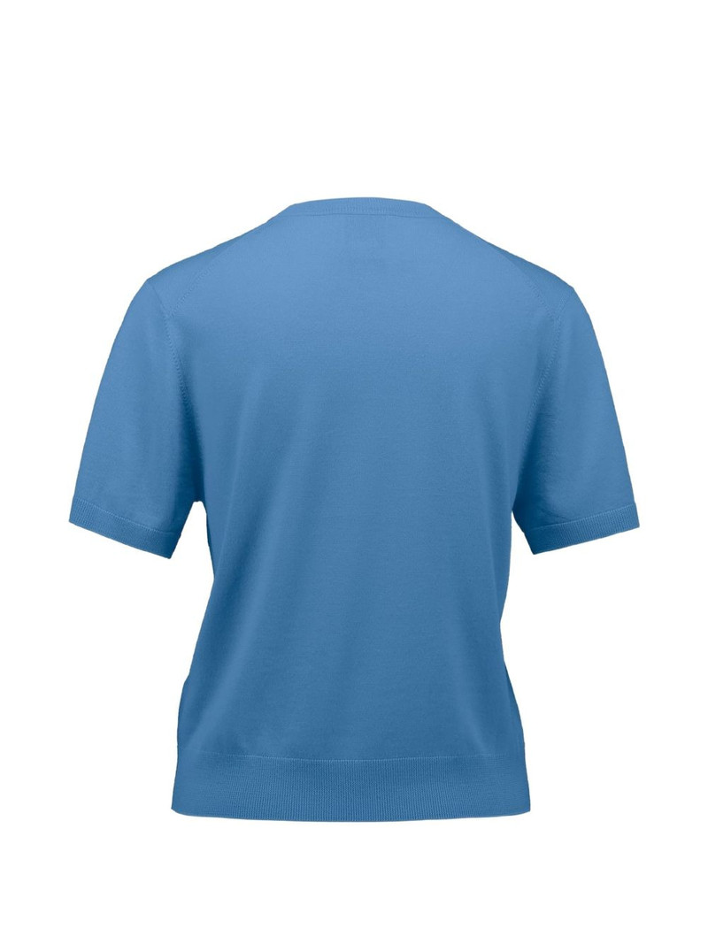 Allude short-sleeve sweater outlook