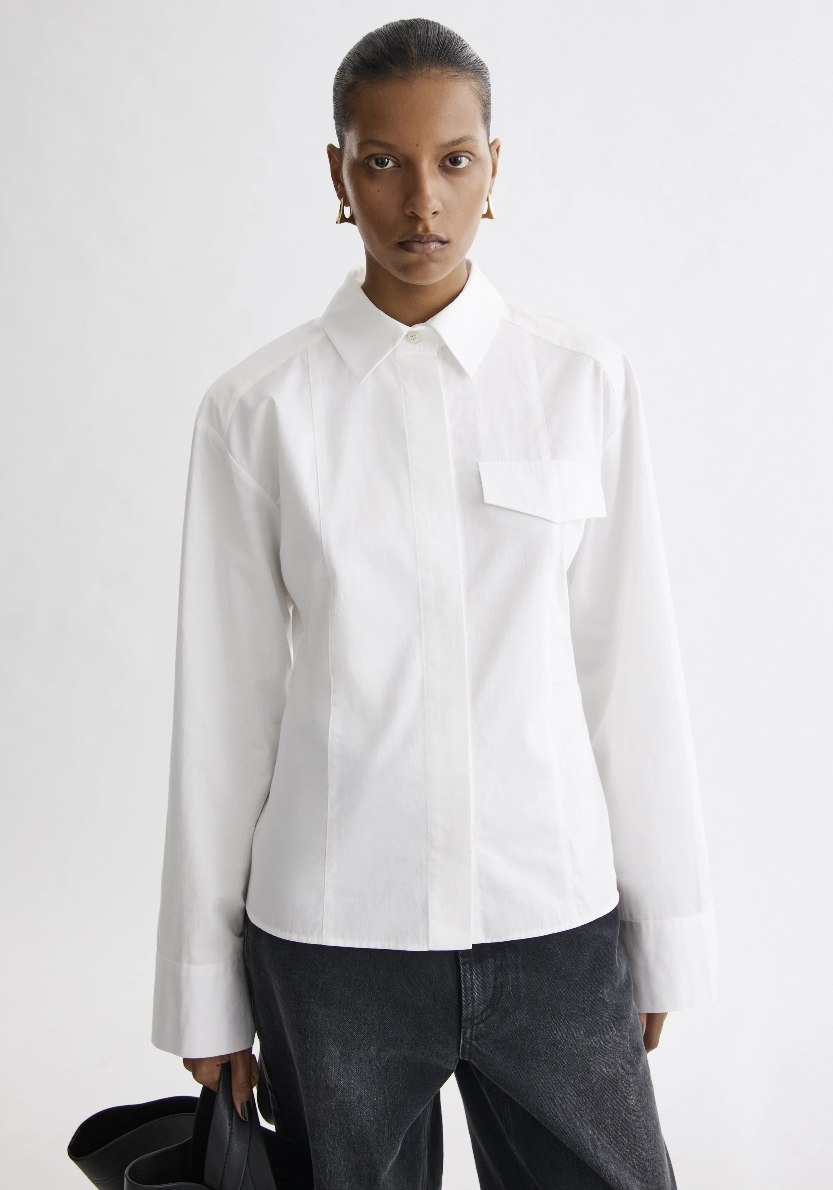 CHIA
Waisted poplin shirt - 1