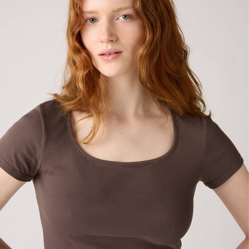 ESSENTIAL SQUARE NECK TEE 4