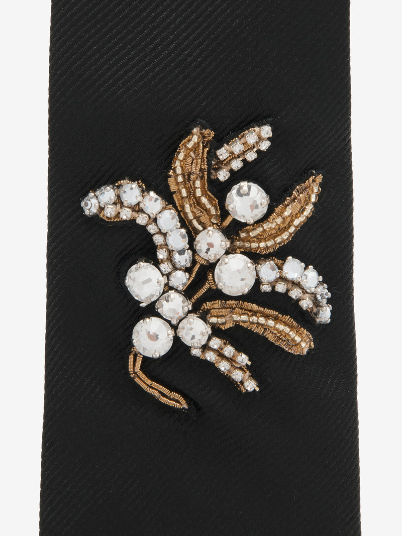 Jewelled Mistletoe Embroidery Tie 4