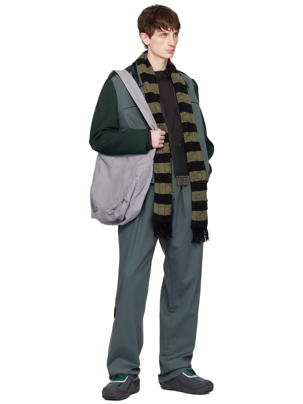Green Ugo Side Trousers - 4