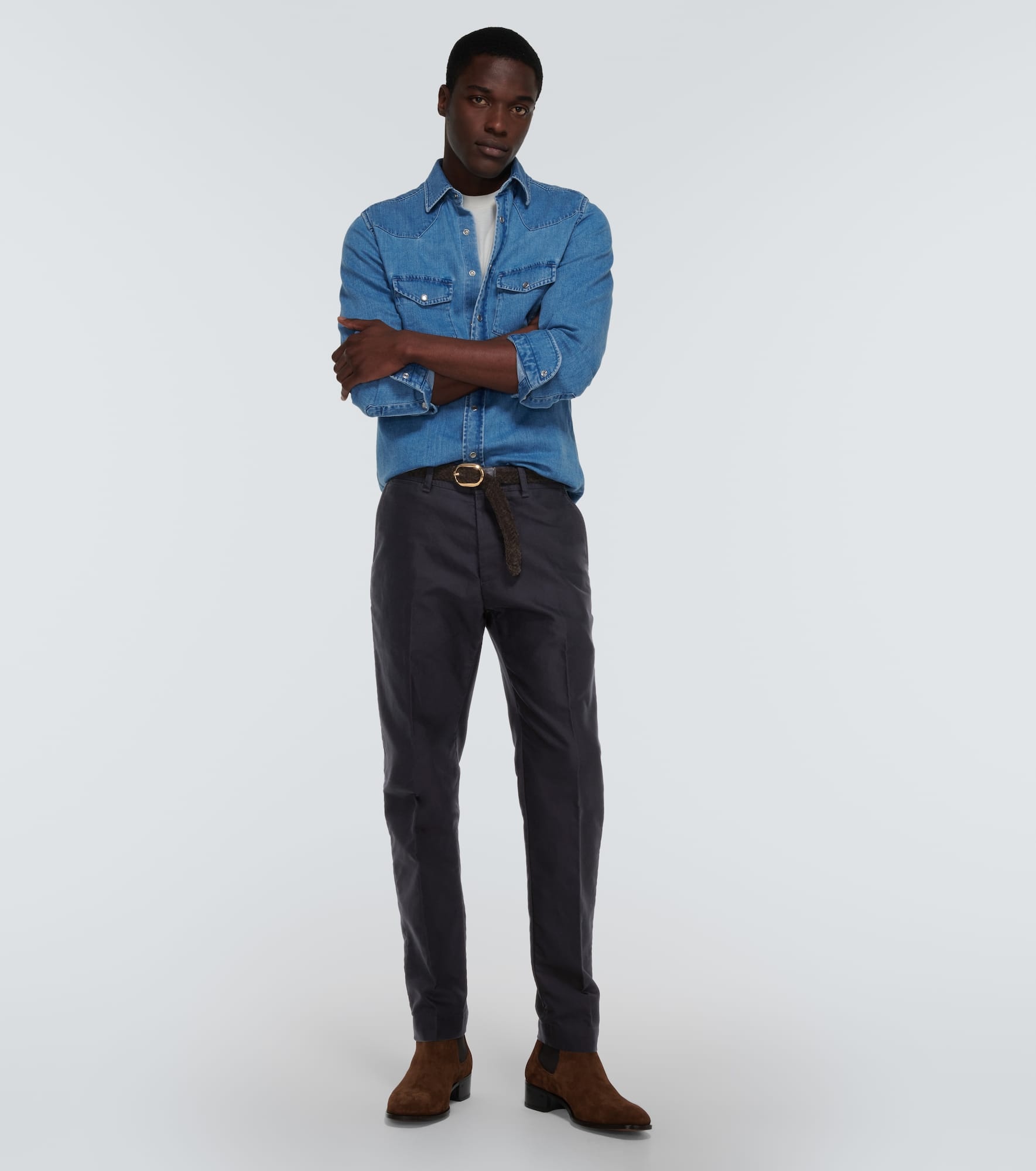 Straight cotton pants - 2