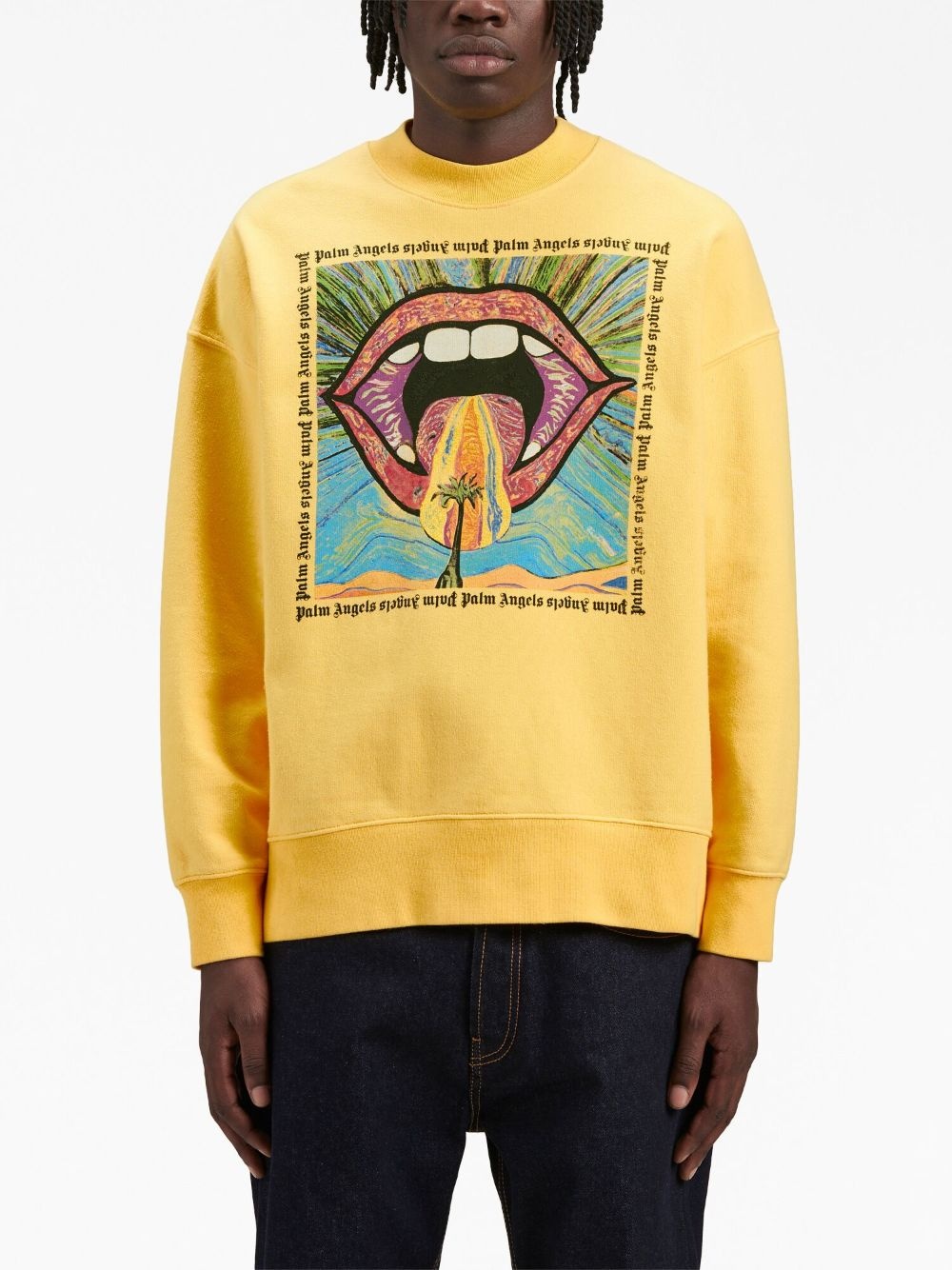 Crazy Mouth crew-neck sweatshirt - 3