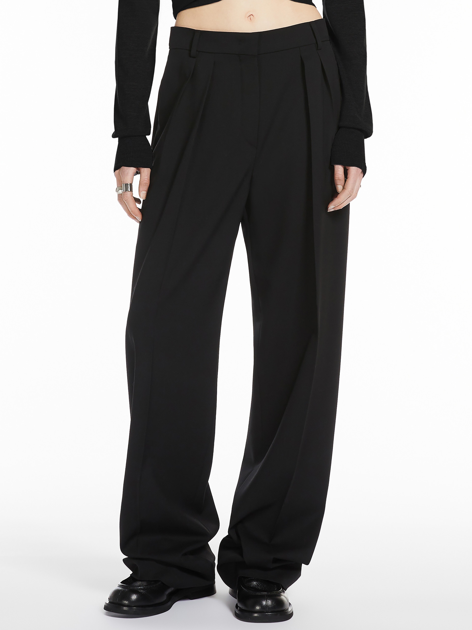 ASSUAN Wide-fit stretch wool trousers - 3