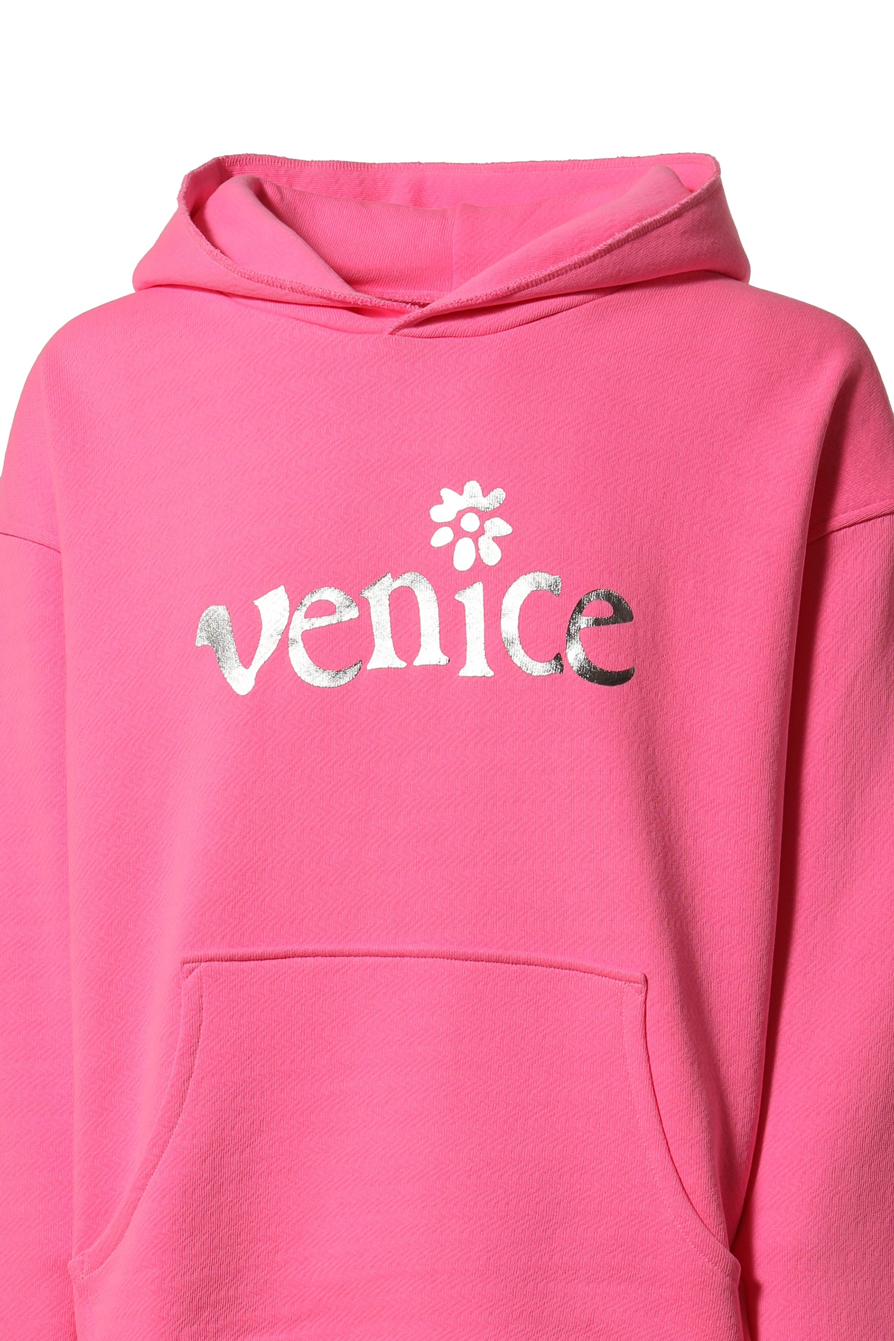 ERL SILVER PRINTED VENICE HOODIE KNIT / PNK | nubiantokyo | REVERSIBLE