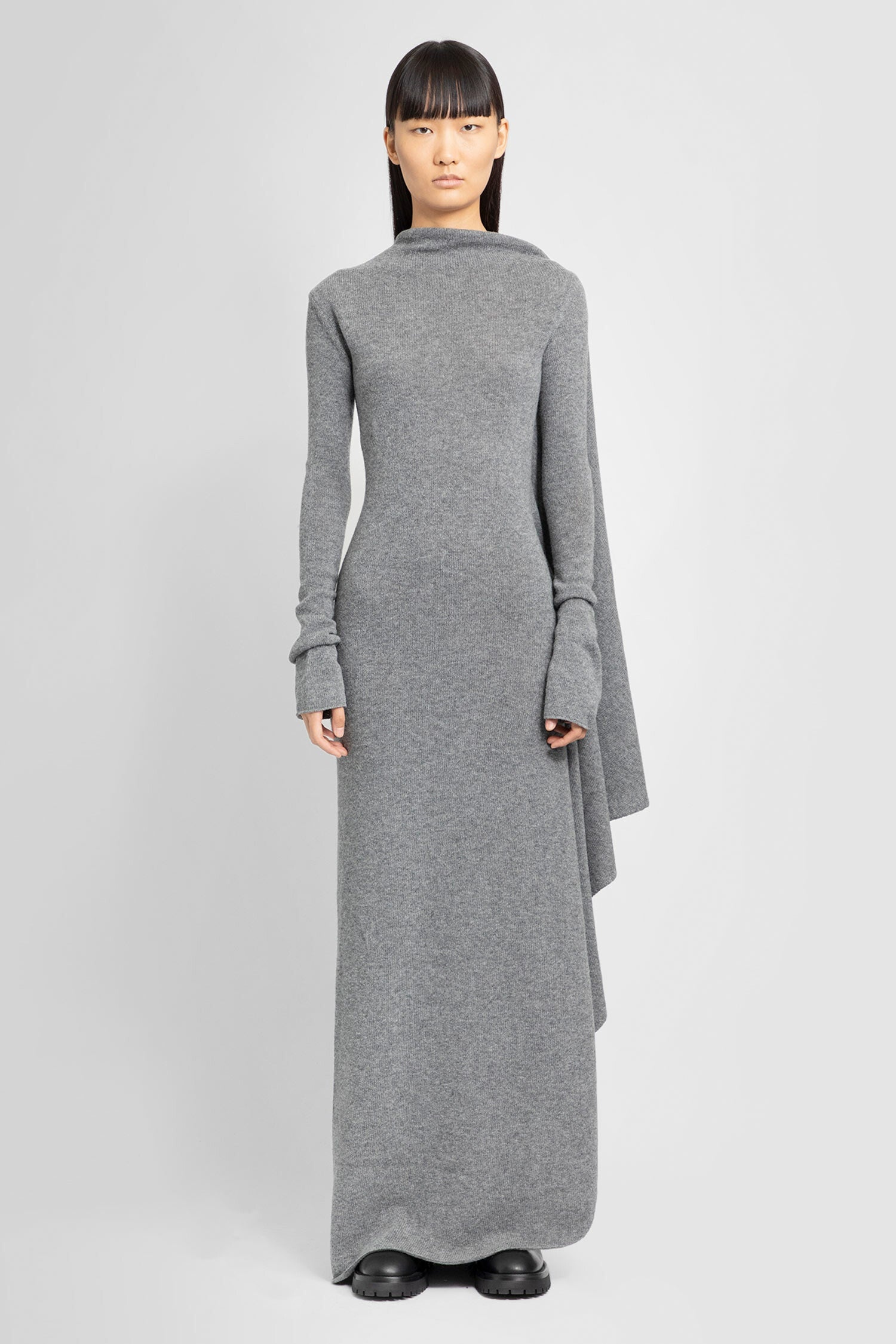 ANN DEMEULEMEESTER WOMAN GREY DRESSES - 1