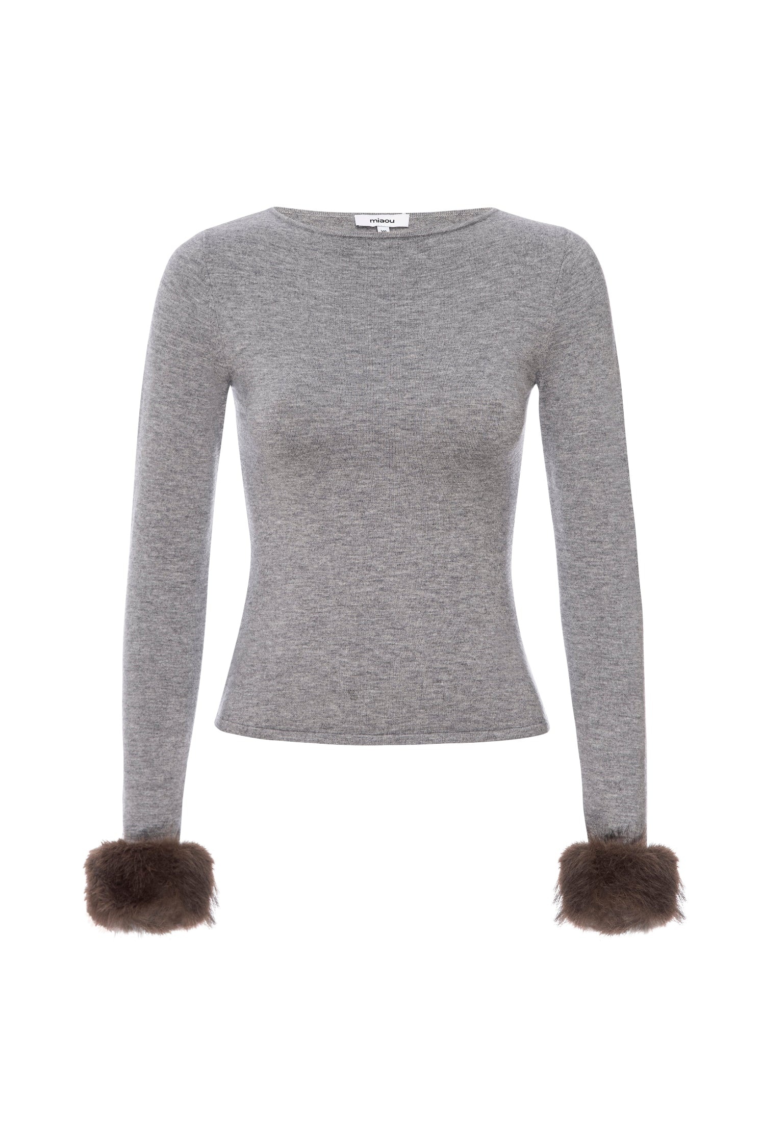 AMELIA TOP - HEATHER GREY - 1