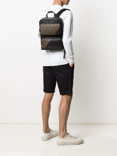 FENDI FF motif panelled backpack outlook