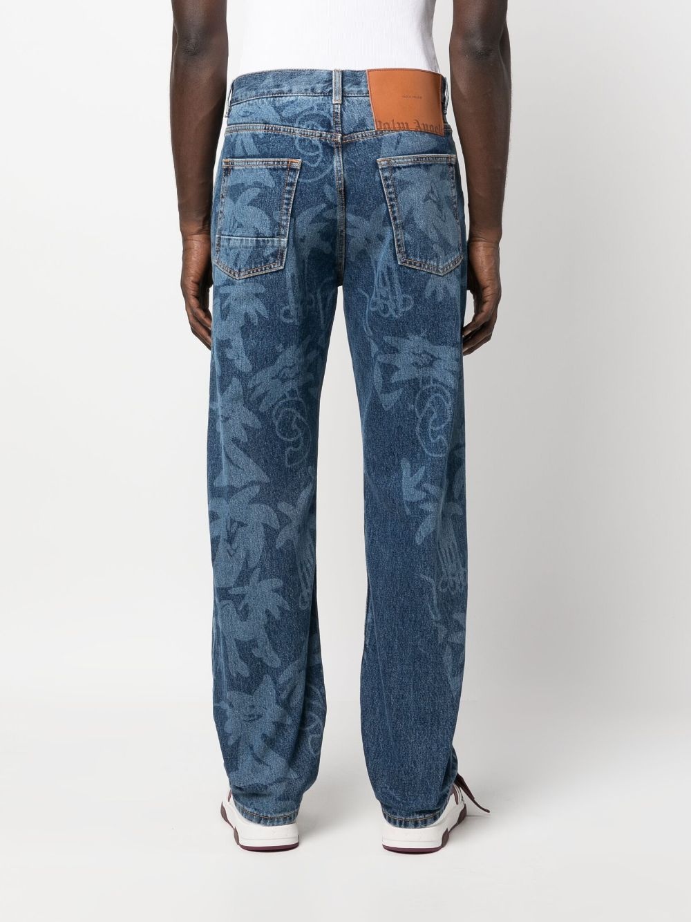 Palmity palm tree-print jeans - 5