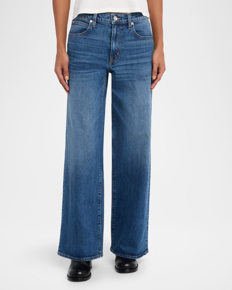 Selena Mid-Rise Wide-Leg Jeans 4