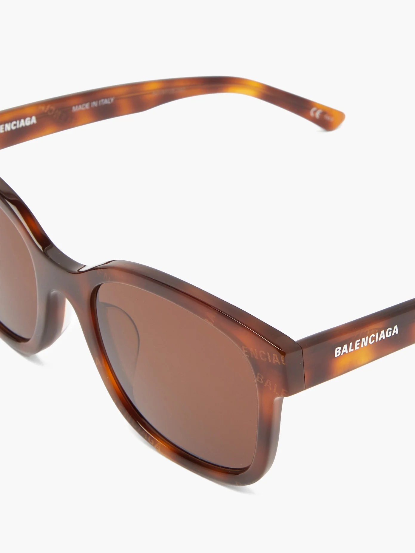 Monogram tortoiseshell-acetate square sunglasses - 6