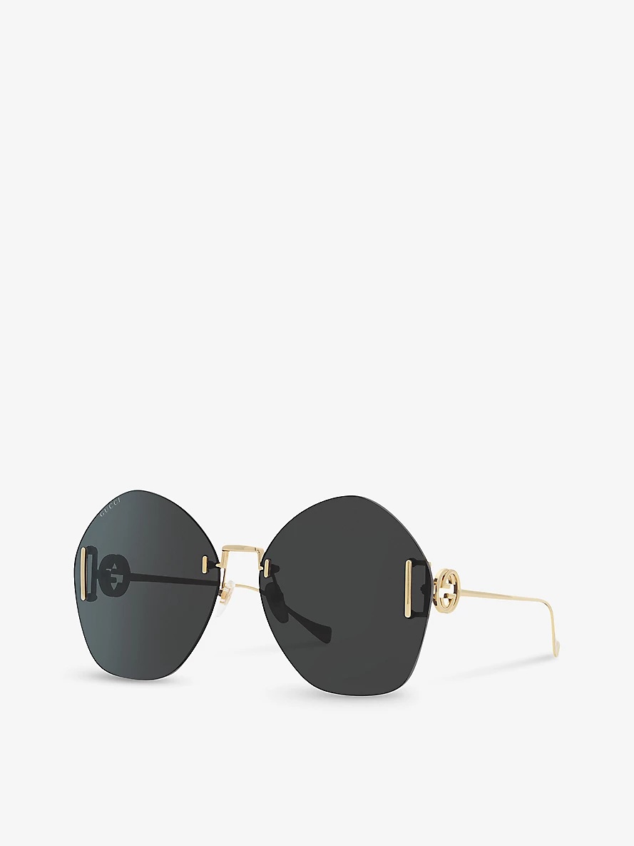 GG1203S round-frame metal sunglasses - 2