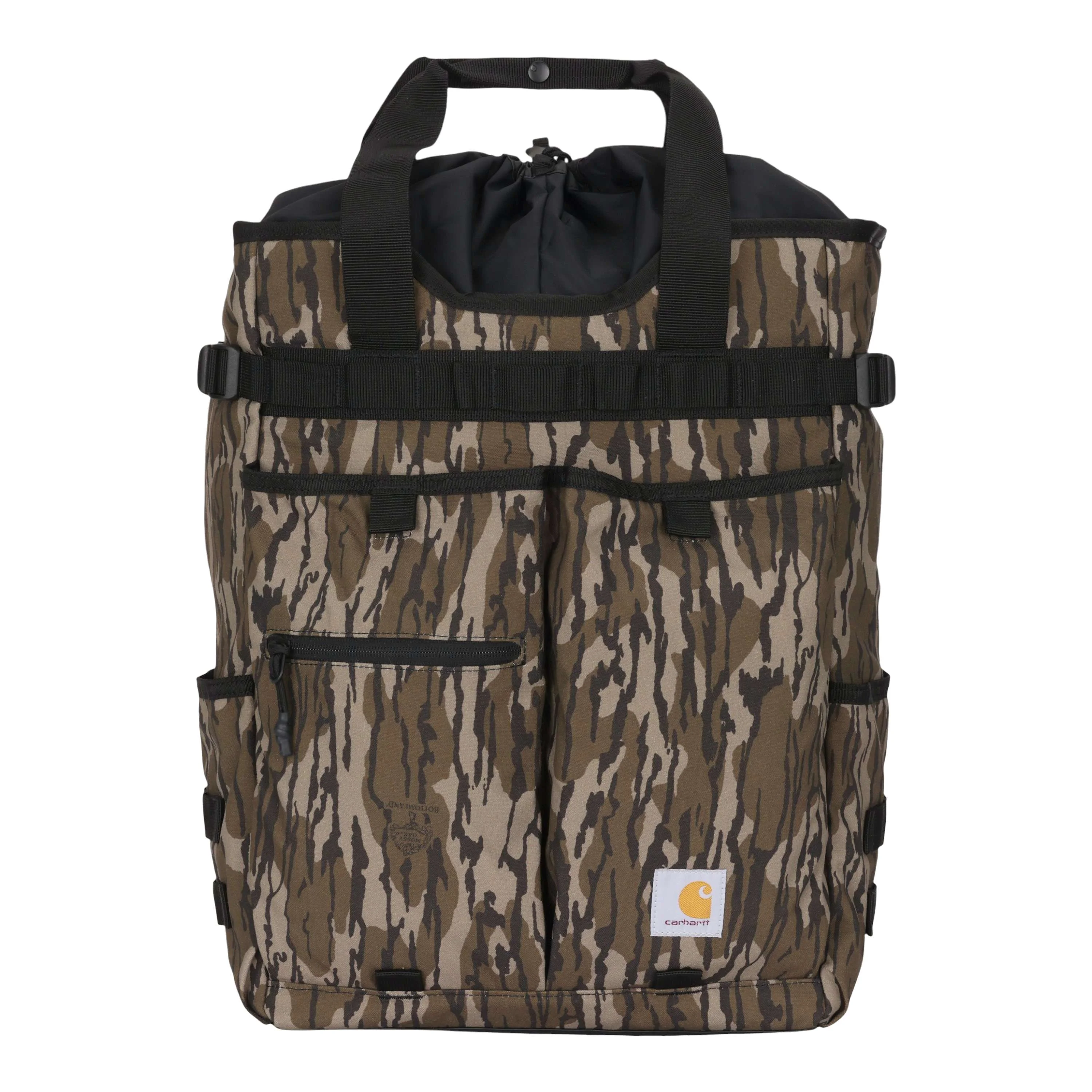 28L Nylon Cinch-Top Convertible Tote Backpack - 1
