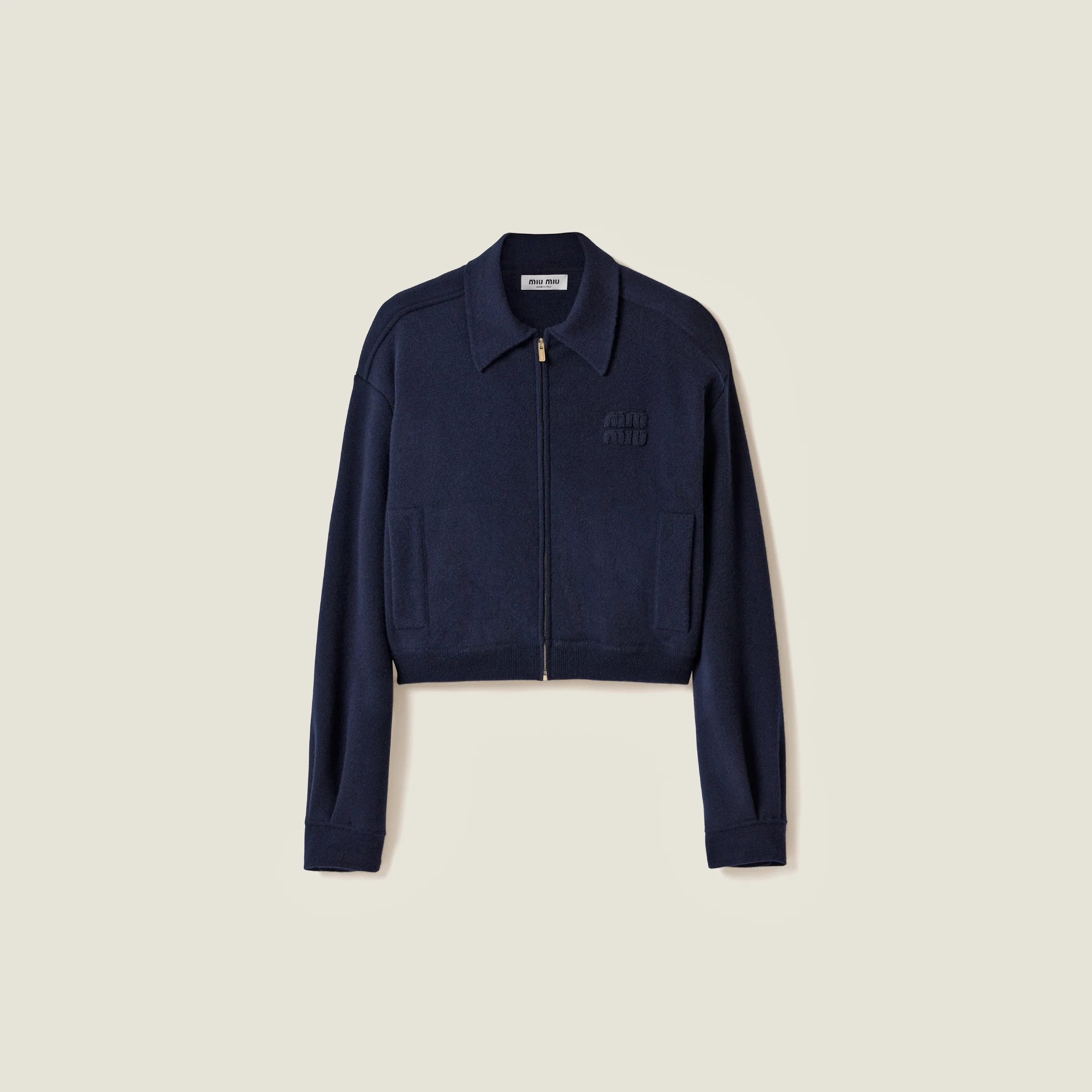 Wool and cashmere blouson jacket - 1