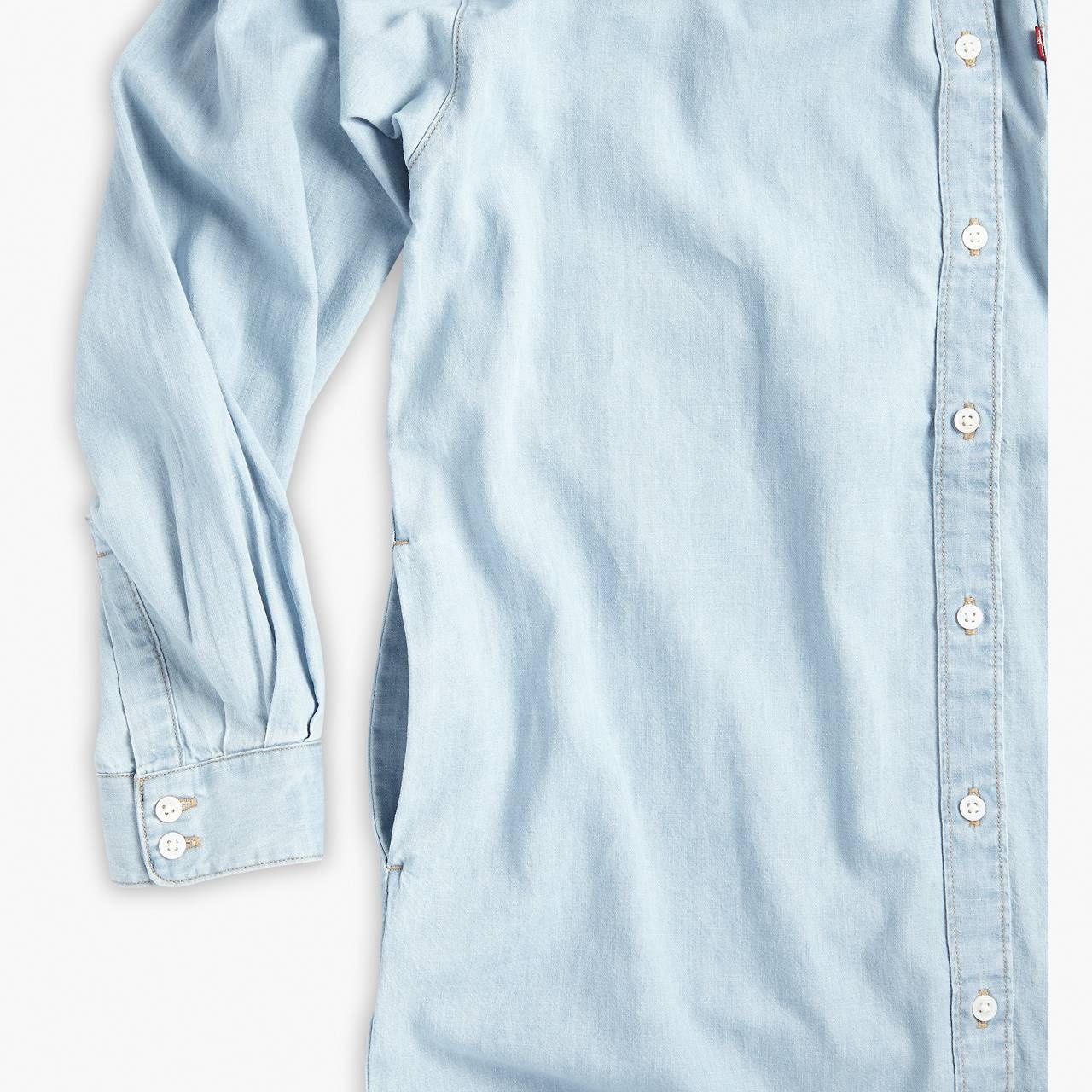 RHEA DENIM SHIRT DRESS - 5
