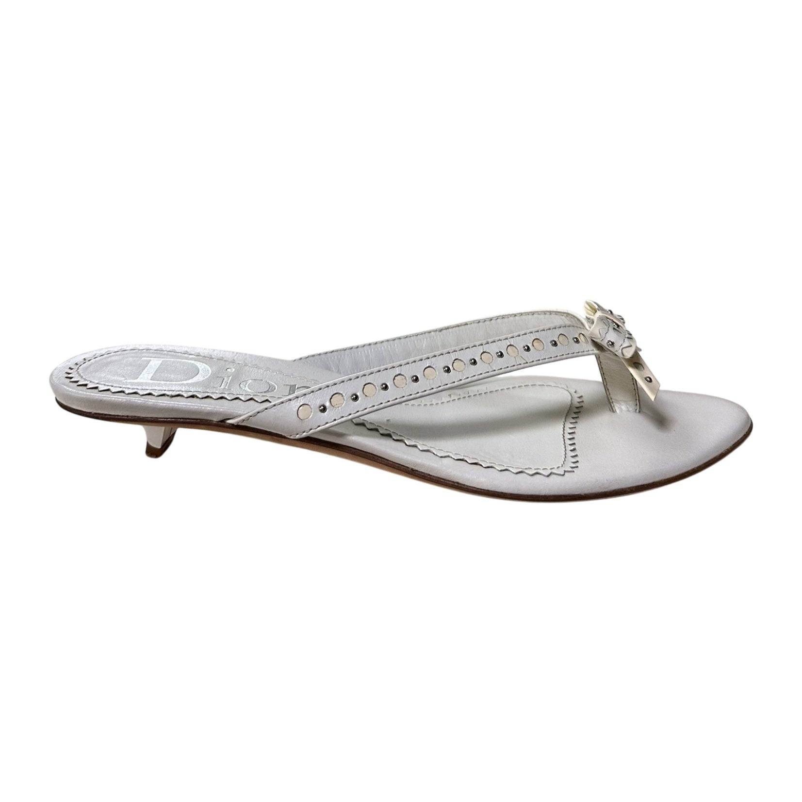 CHRISTIAN DIOR Spring Summer 2004 D'Trick Leather Studded Sandals - 3