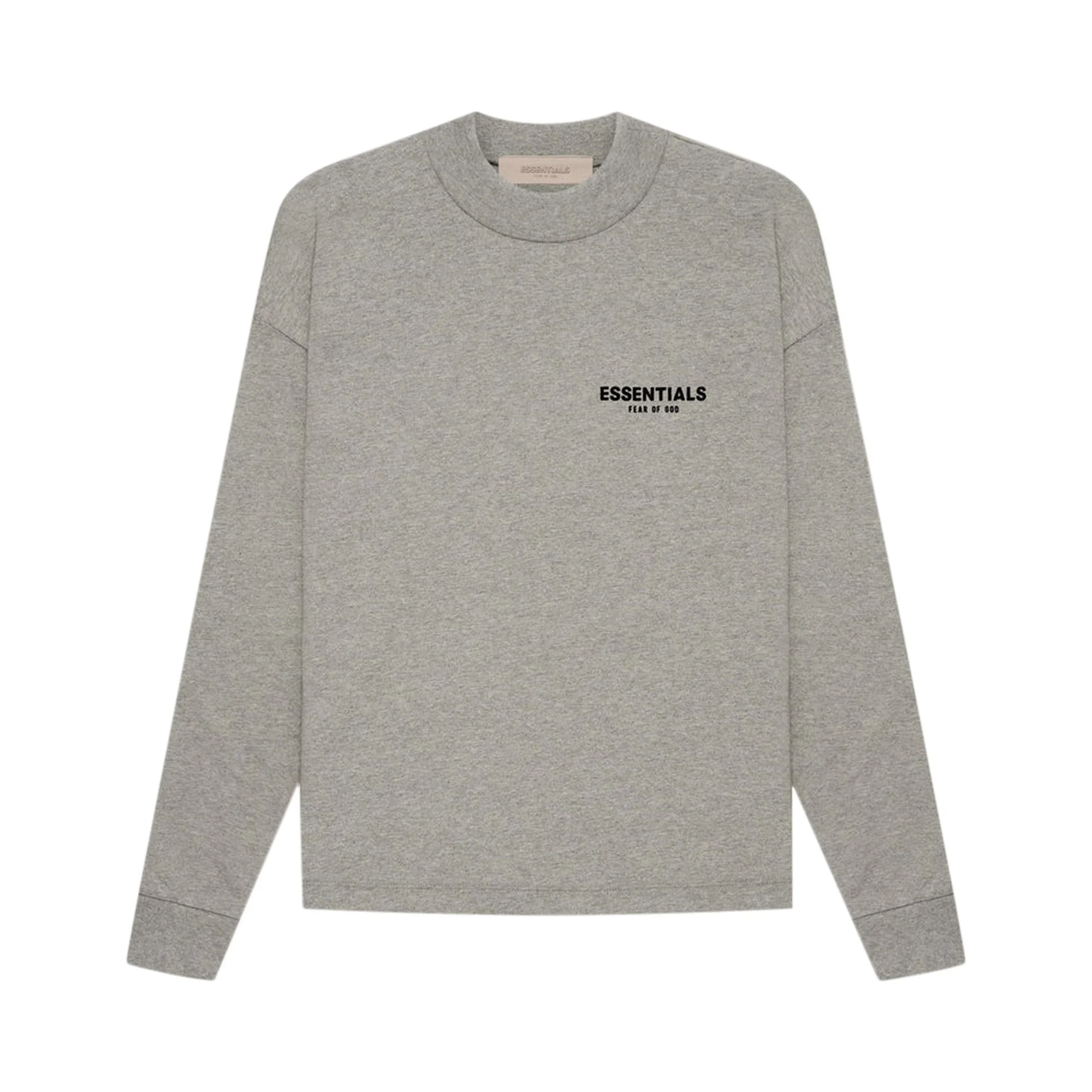 Fear of God Essentials Long-Sleeve Tee 'Dark Oatmeal' - 1