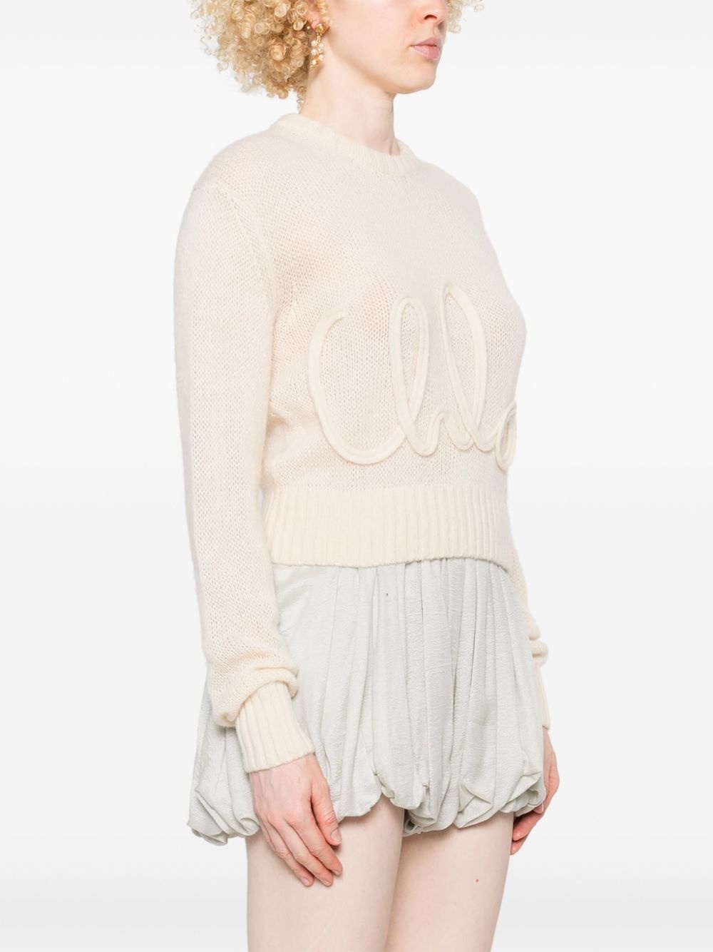 logo-embellished sweater - 3