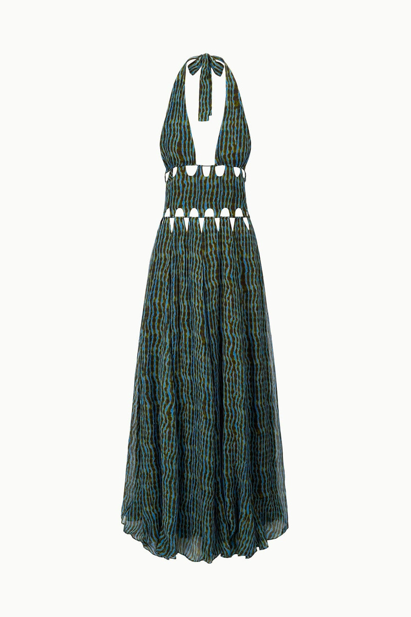 STAUD ZARIA DRESS TIDAL SHELL 1