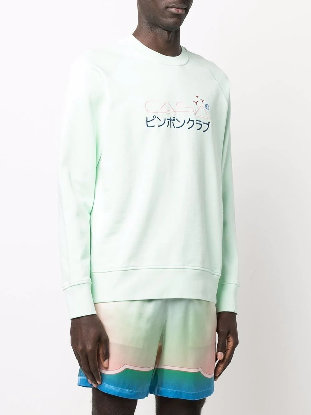 embroidered-logo sweatshirt - 3