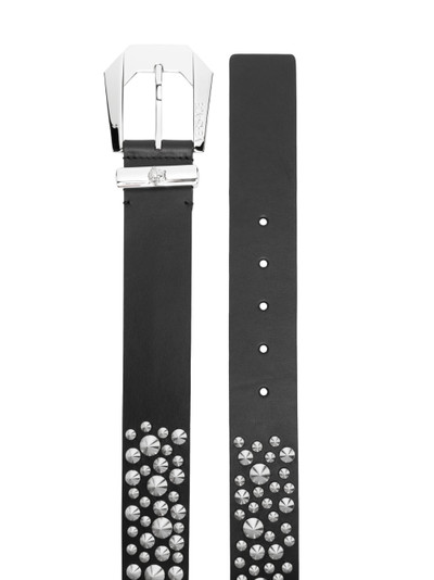 VERSACE Medusa studded leather belt outlook