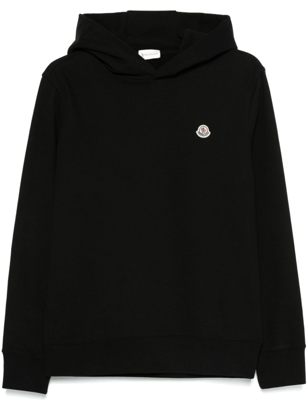 logo-appliqué hoodie - 1