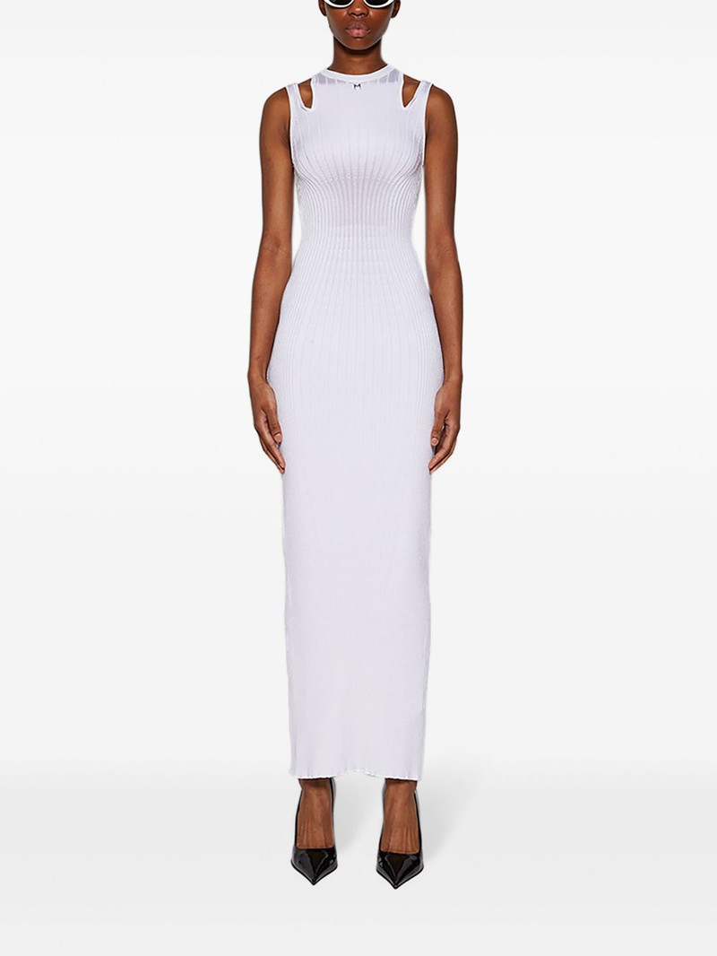 plaque detail maxi knitted dress 4