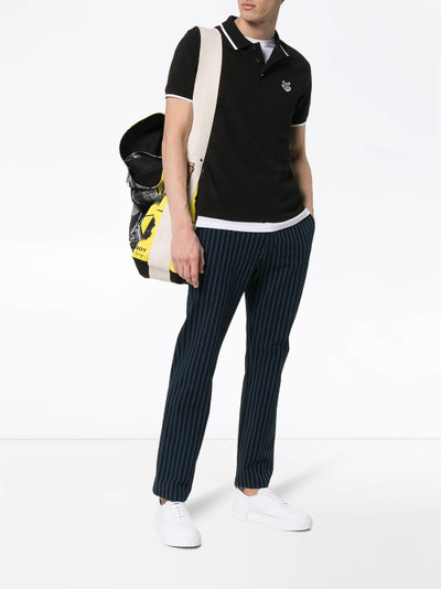 KENZO tiger-embroidered cotton polo shirt outlook