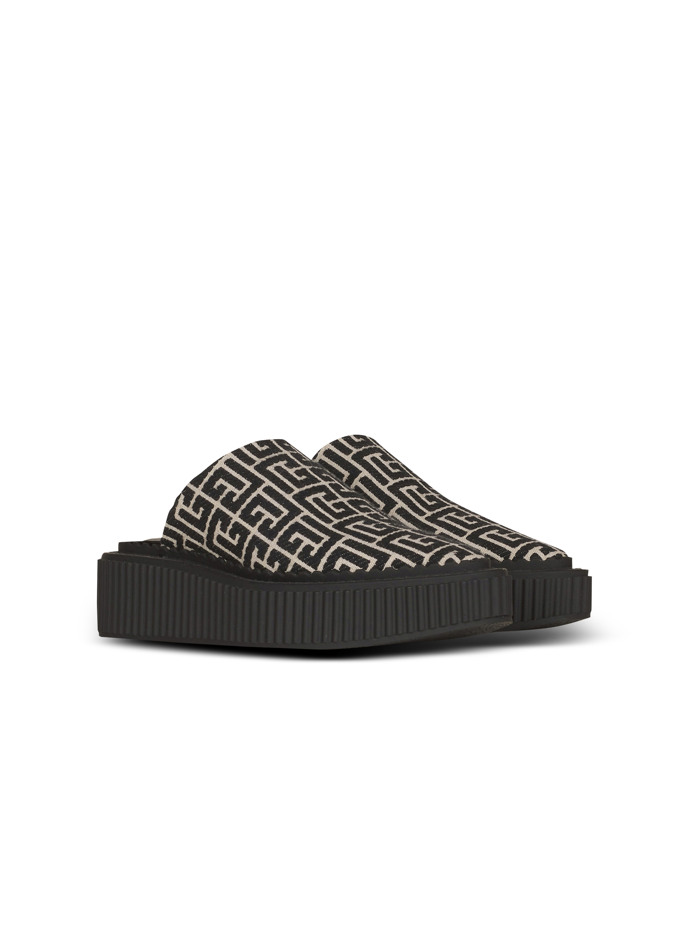 Bicolor jacquard Uda mules - 2