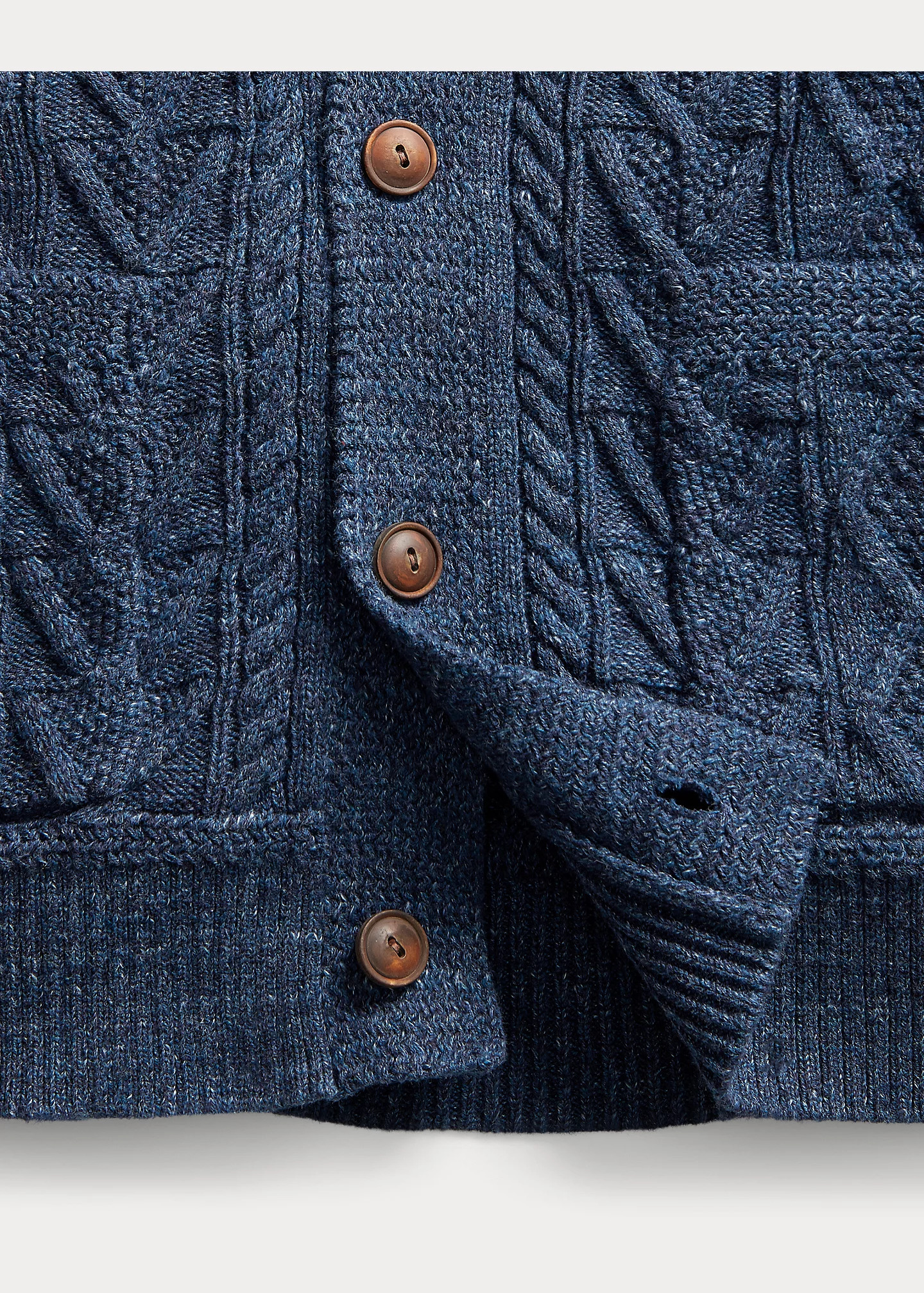 Aran-Knit Cotton Cardigan - 4